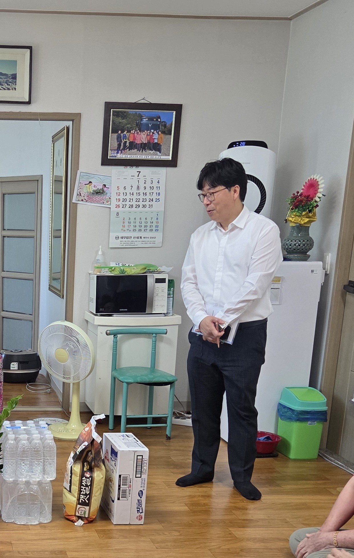 상동, 폭염 대비 경로당 찾아 어르신 안부 확인